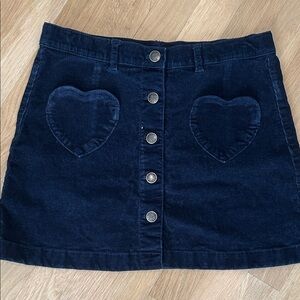 Crewcuts navy corduroy skirt size 14